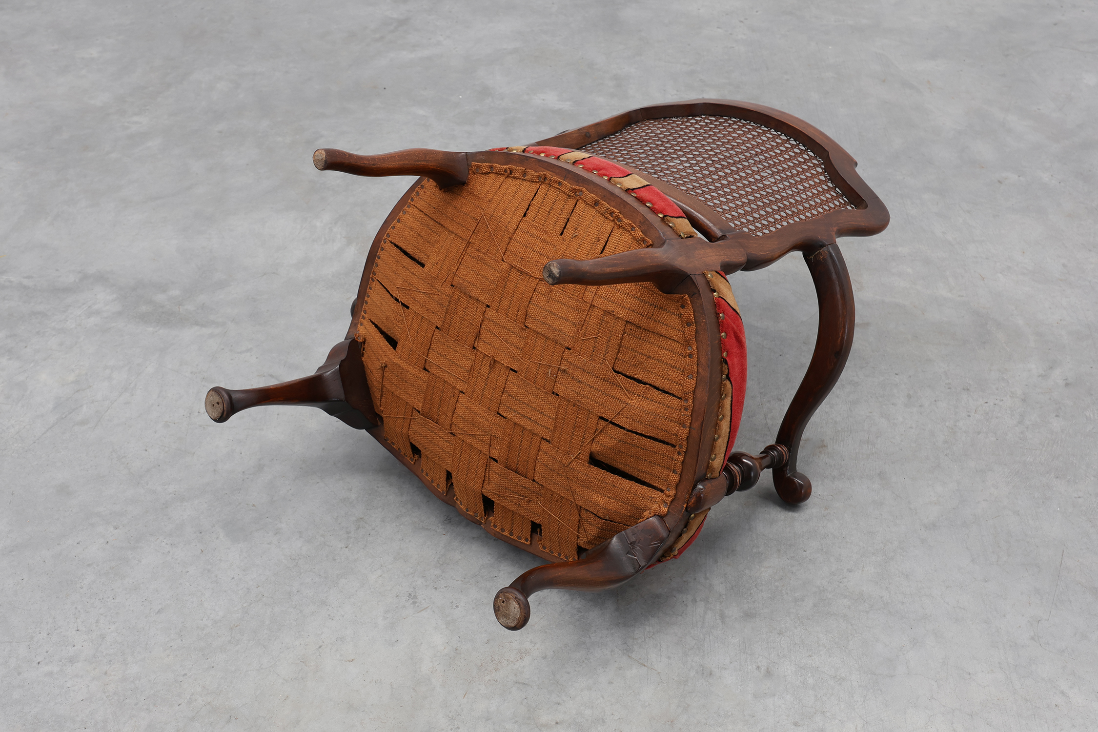 Louis XV‑Style Oak and Cane Armchair, France, circa 1890thumbnail